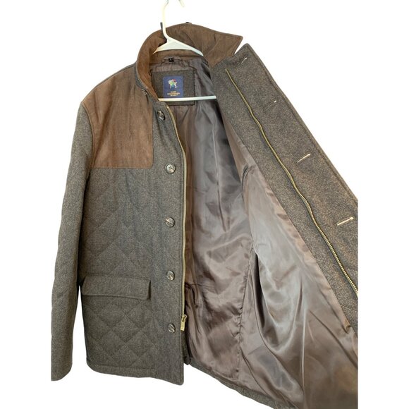 Hart Schaffner Marx Mens Stallworth Shooting Quilted Jacket Size L EUC 8426 - Picture 5 of 12
